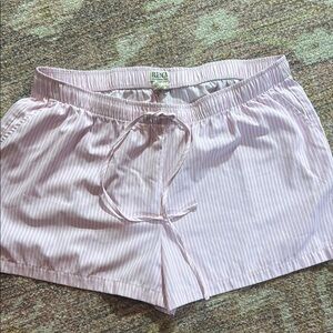 Women's Pink Striped Shorts size XL from Blanca young contemporary